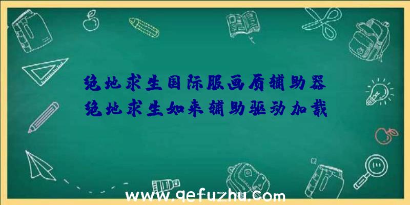 「绝地求生国际服画质辅助器」|绝地求生如来辅助驱动加载